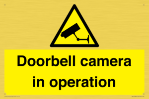 Doorbell camera in operation